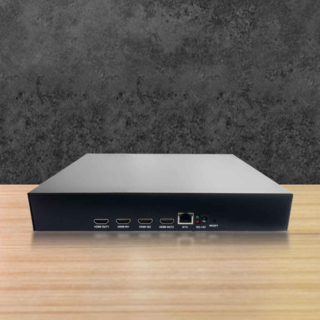 Dual-Channel 4K HDMI Encoder with Loop-Out & Maximum Support 16TB Storage