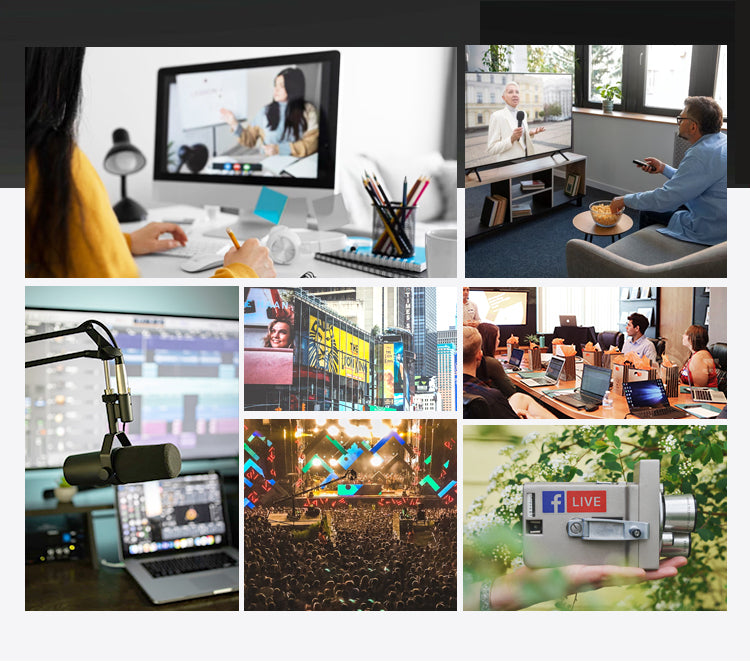 16-Channel 4G LTE Streaming Encoder - Portable RTMP/RTMPS Server, 3.5mm Audio Input, 512GB TF Recording