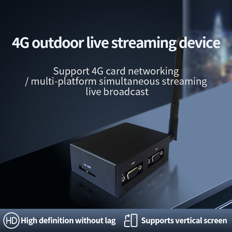 4G LTE RTMP/RTMPS Video Streamer - H.265 Encoder, RTSP to RTMP Converter for YouTube/Facebook Live