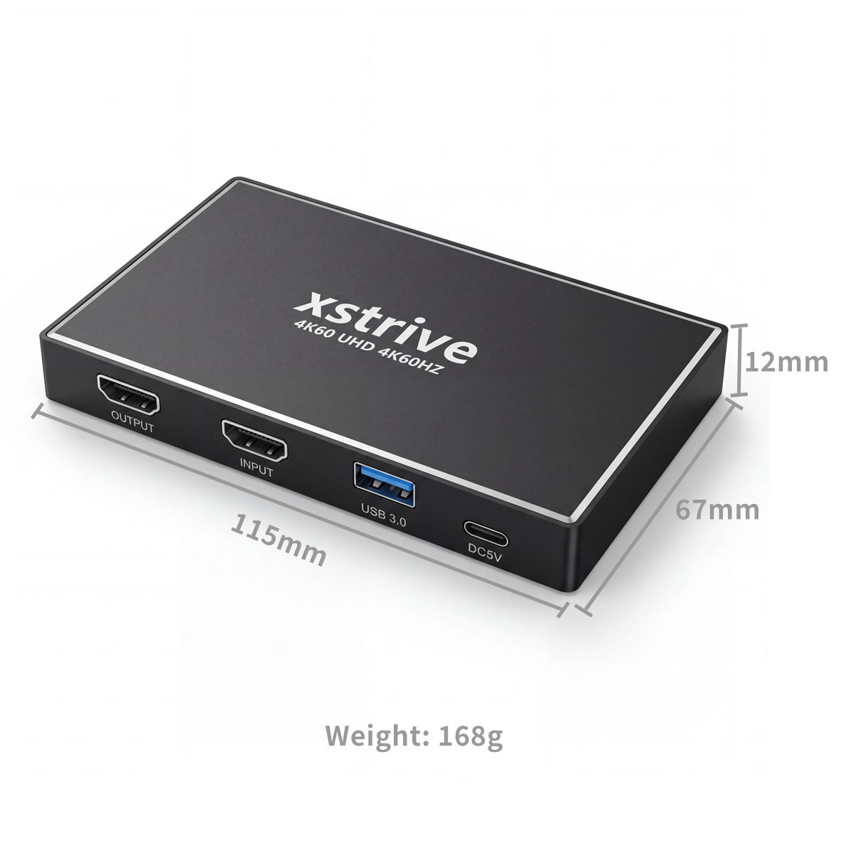 1080P@60fps USB 3.0 HDMI Video Capture Card with 4K Loop-Out & 3.5mm Mic Input for Game Live Streaming, DSLR Camera & OBS