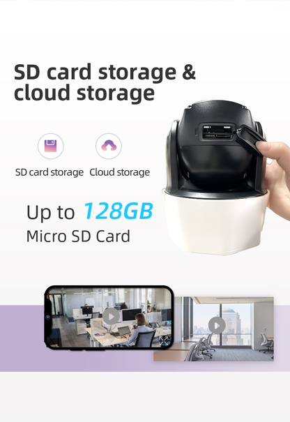 4MP PTZ IP Camera - RTMP Live Streaming Supported, ONVIF & RTSP, DC12V Power, Weatherproof for Outdoor Security