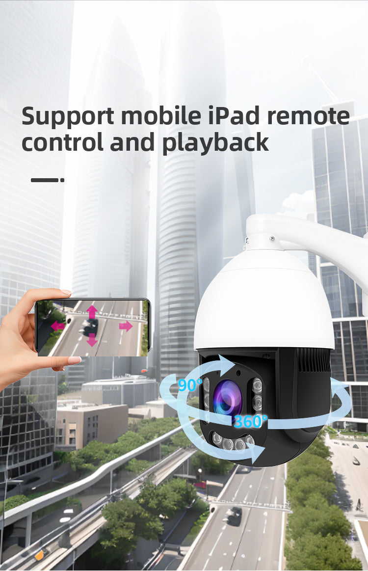 5MP Ultra HD PTZ Camera: 30X Zoom, 360° View, RTMP Streaming for 24/7 Slow Live