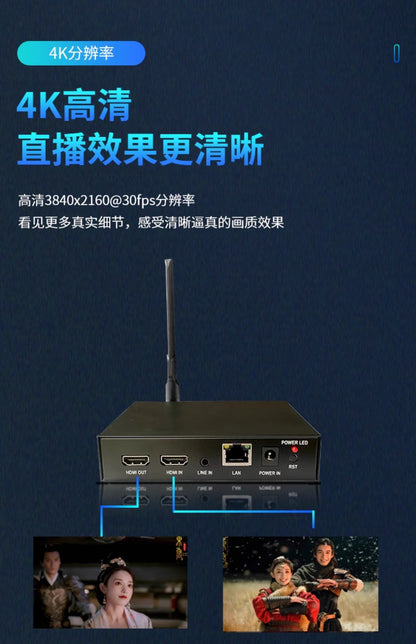 WiFi版4k30 HDMI 视频编码器 rtsp onvif webrtc