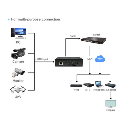 Video Encoder for multi-purpose connection