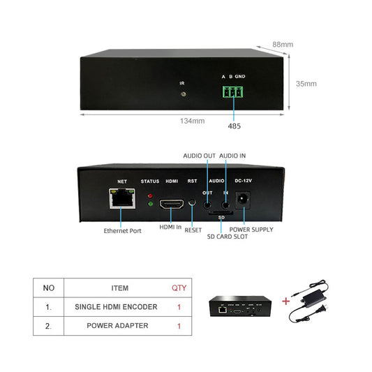 HDMI Video Encoder Size