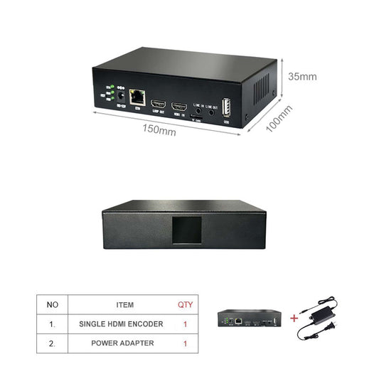 4K60 Input HDMI Video Encoder & Recorder with Loop-out (TF/USB Local Storage)