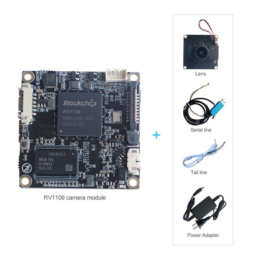 RV1109 AI Camera Module with 1 TOPS NPU | 5MP@30fps H.265 Smart Camera