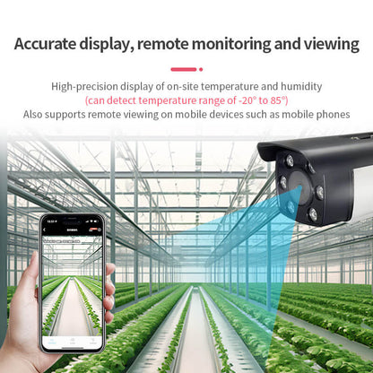 4MP Temperature & Humidity IP Camera | RTMP WebRTC Stream