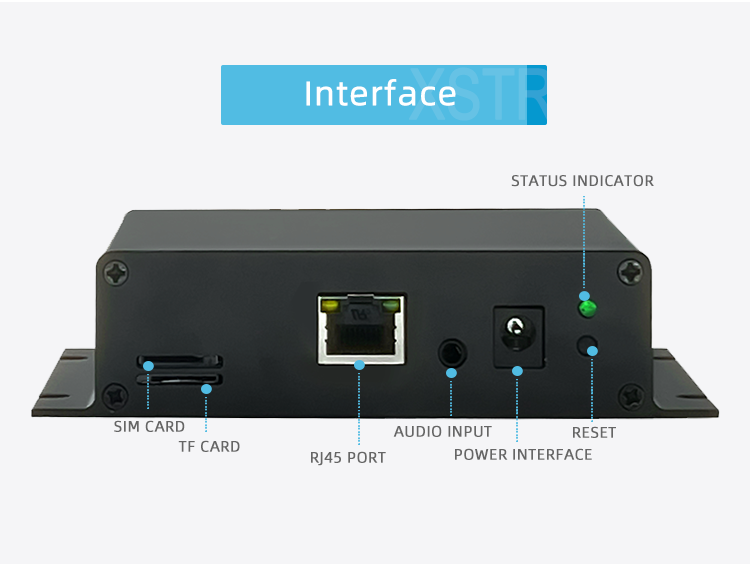 Stereo Audio Encoder - XLR & 3.5mm Input, RTMP/RTSP/HLS Audio Streamer for Live Broadcast