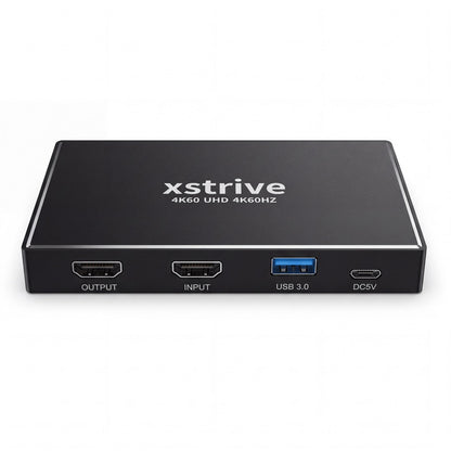 1080P@60fps USB 3.0 HDMI Video Capture Card with 4K Loop-Out & 3.5mm Mic Input for Game Live Streaming, DSLR Camera & OBS