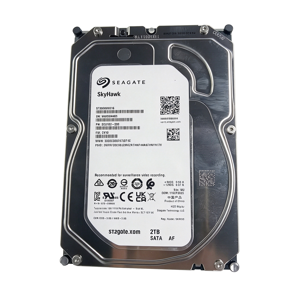 Seagate Skyhawk 3.5" 2TB HDD SATA Hard Drive ST2000VX016 Only opened
