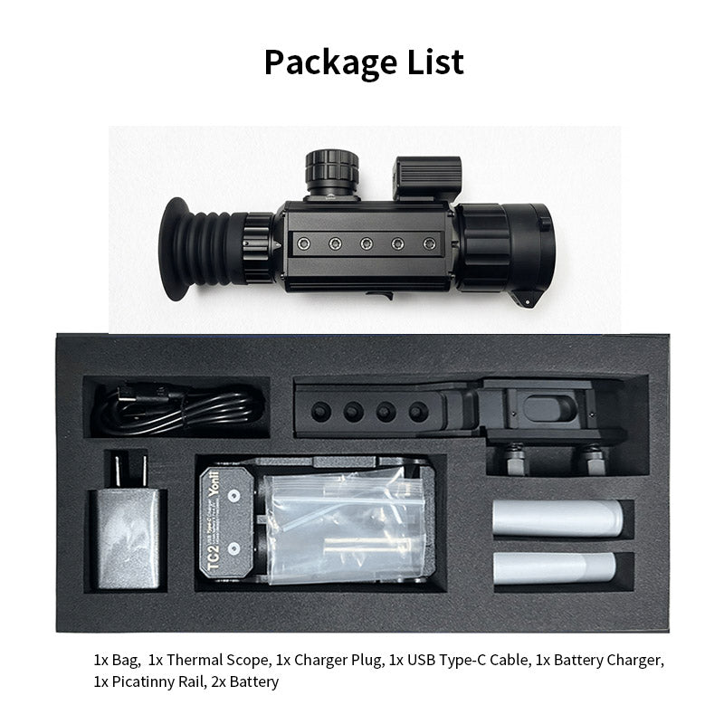 Thermal Imaging Scope 640x512 35mm For Outdoor Tracking Up to 8H Battery Life IP66