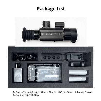 Thermal Imaging Scope 640x512 35mm For Outdoor Tracking Up to 8H Battery Life IP66