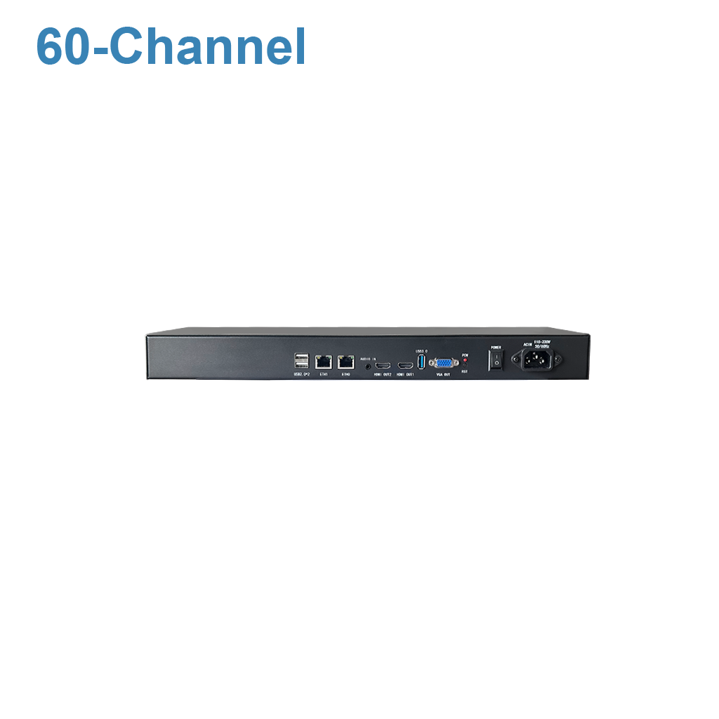 60-channel live streaming server