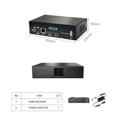 HDMI & VGA 2-in-1 Video Encoder | 2K60 Output Industrial Streamer (SRT, WebRTC, RTMP)