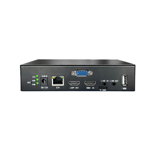 HDMI & VGA 2-in-1 Video Encoder | 2K60 Output Industrial Streamer (SRT, WebRTC, RTMP)