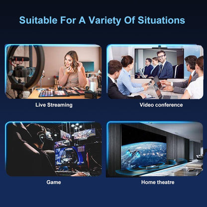 1080P@60fps USB 3.0 HDMI Video Capture Card with 4K Loop-Out & 3.5mm Mic Input for Game Live Streaming, DSLR Camera & OBS