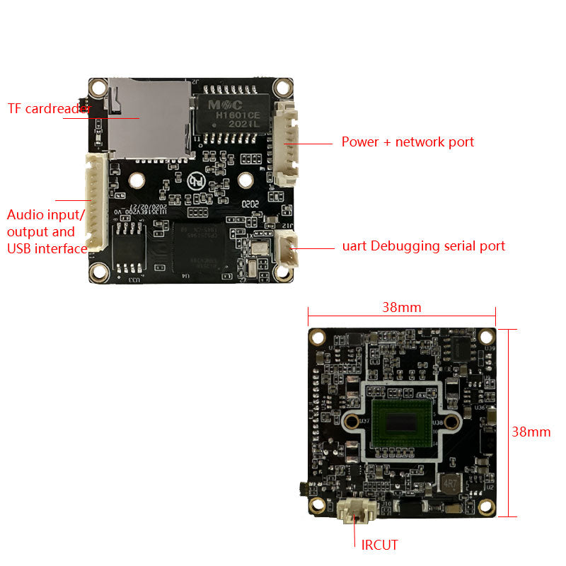 Camera Module 1080P H.265 HD IP Camera Board  Starvis Low-Light Performance